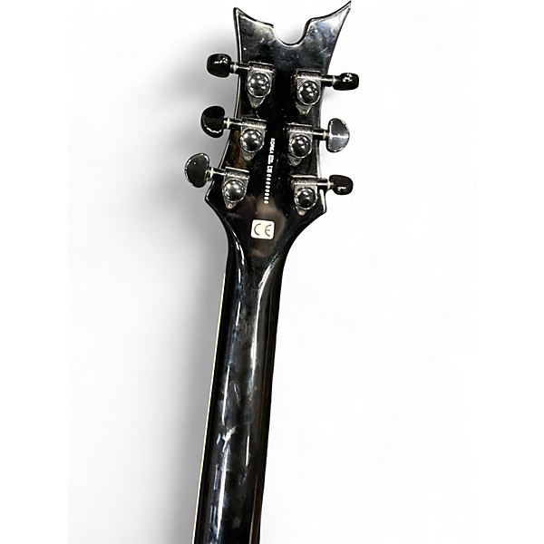 Used Dean Vendetta Quilted Maple See Thru Black Solid Body Electric Guitar