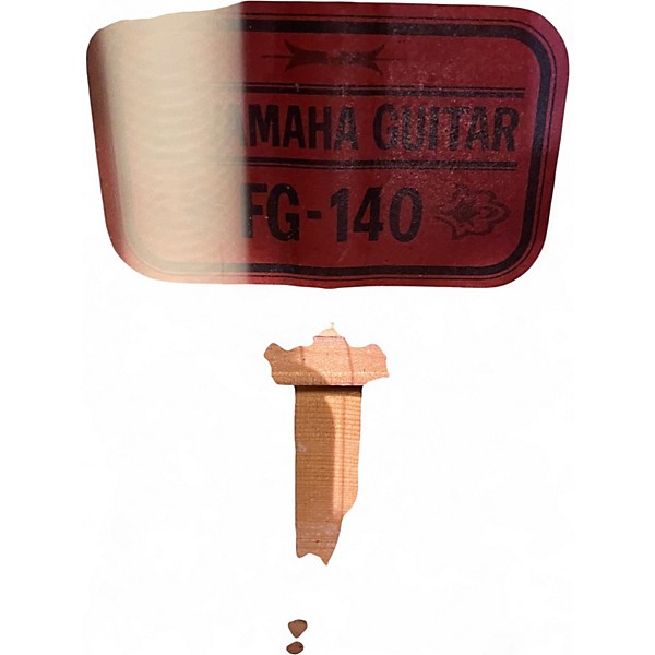 Used Yamaha fg140 Natural Acoustic Guitar