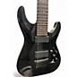 Used Schecter Guitar Research Hellraiser C7 7 String Black Solid Body Electric Guitar