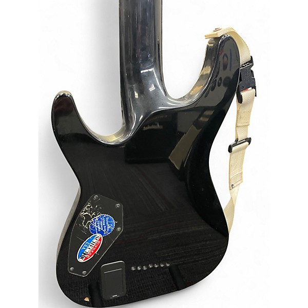 Used Schecter Guitar Research Hellraiser C7 7 String Black Solid Body Electric Guitar