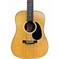 Used Martin D Jr E Natural Acoustic Electric Guitar