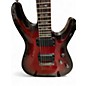 Used Schecter Guitar Research DIAMOND SERIES DEMON Crimson Red Burst Solid Body Electric Guitar