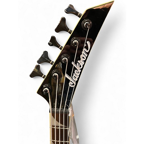 Used Jackson Dave Ellefson Signature CBX 5 String Metallic Silver Electric Bass Guitar