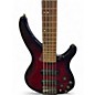 Used Yamaha TRBX605FM Red to Black Fade Electric Bass Guitar