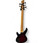 Used Yamaha TRBX605FM Red to Black Fade Electric Bass Guitar