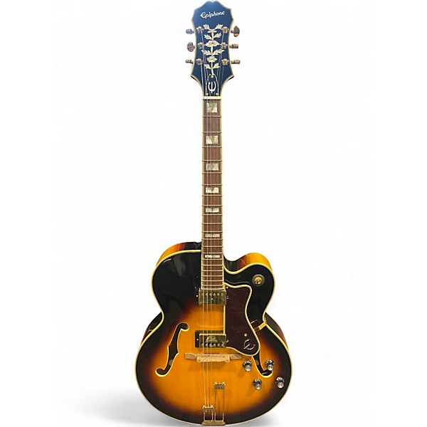 Used Epiphone Broadway 3 Color Sunburst Hollow Body Electric Guitar