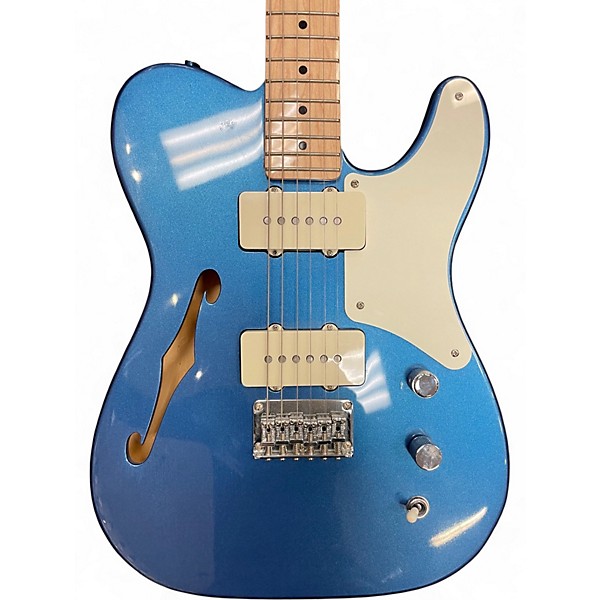 Used Squier Paranormal Cabronita Telecaster Thinline Lake Placid Blue Hollow Body Electric Guitar