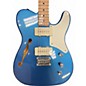 Used Squier Paranormal Cabronita Telecaster Thinline Lake Placid Blue Hollow Body Electric Guitar