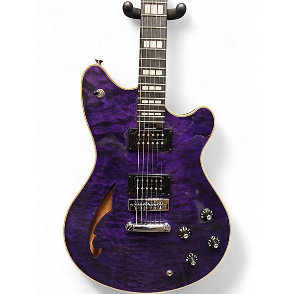 Used EVH SA-126 Special Transparent Purple Hollow Body Electric Guitar