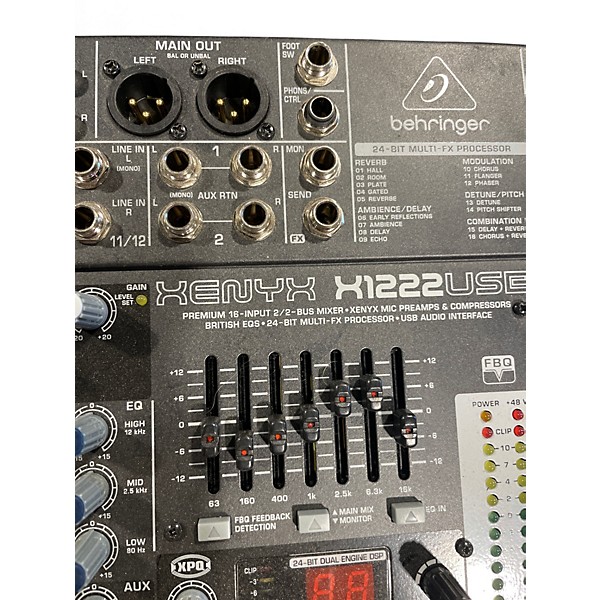 Used Behringer Xenyx X1222USB Unpowered Mixer