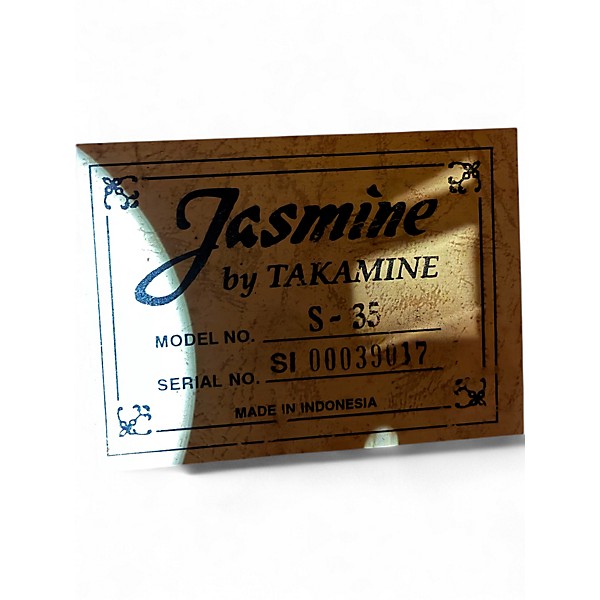 Used Jasmine S35 Natural Acoustic Guitar