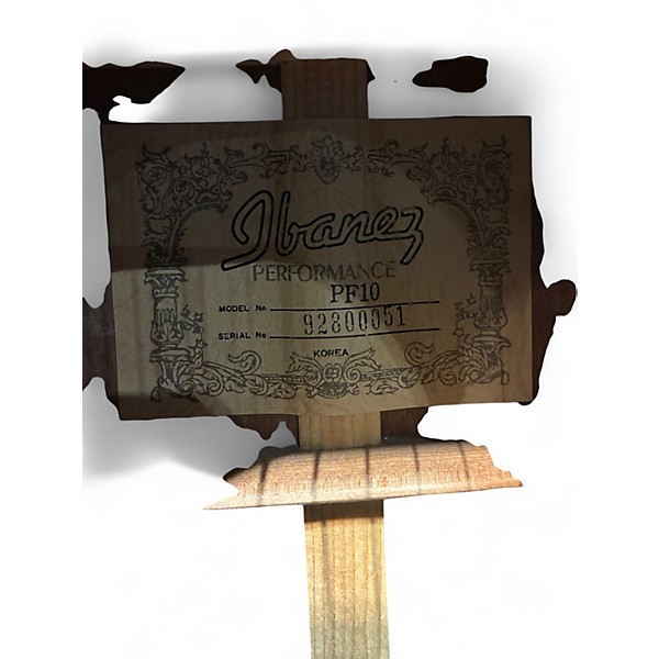 Used Ibanez PF10 Natural Acoustic Guitar