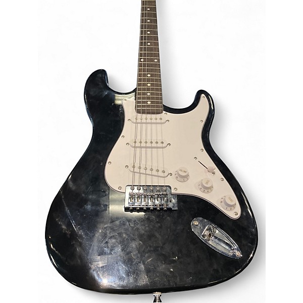 Used Bc Strat Style Black Solid Body Electric Guitar