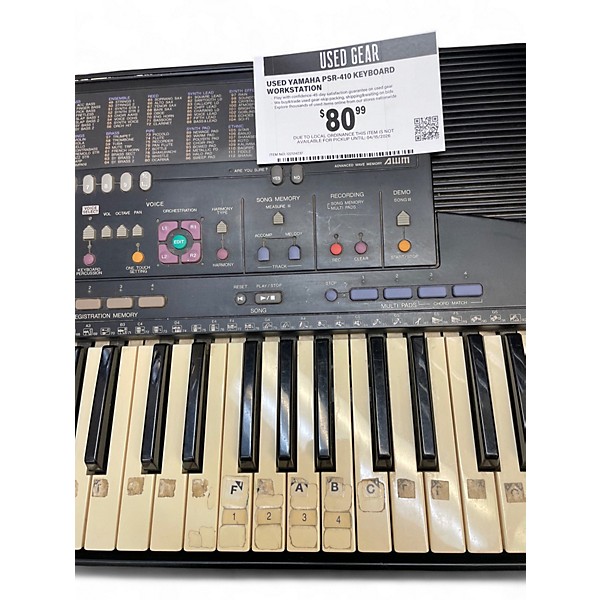 Used Yamaha PSR-410 Keyboard Workstation
