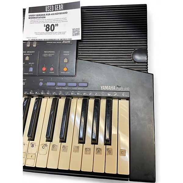 Used Yamaha PSR-410 Keyboard Workstation