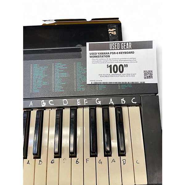 Used Yamaha PSR-6 Keyboard Workstation