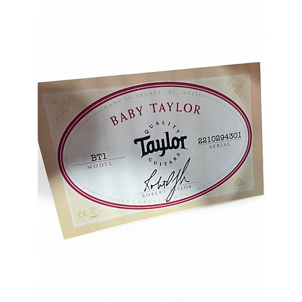 Used Taylor Baby Natural Acoustic Guitar