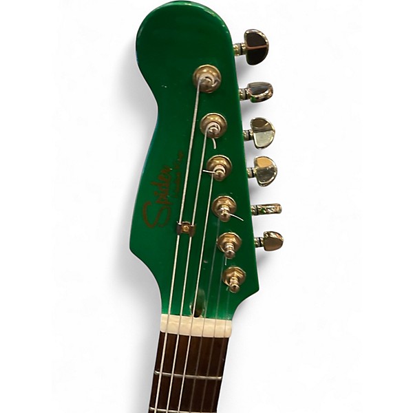 Used Spider HARDLUCK KINGS Green Solid Body Electric Guitar
