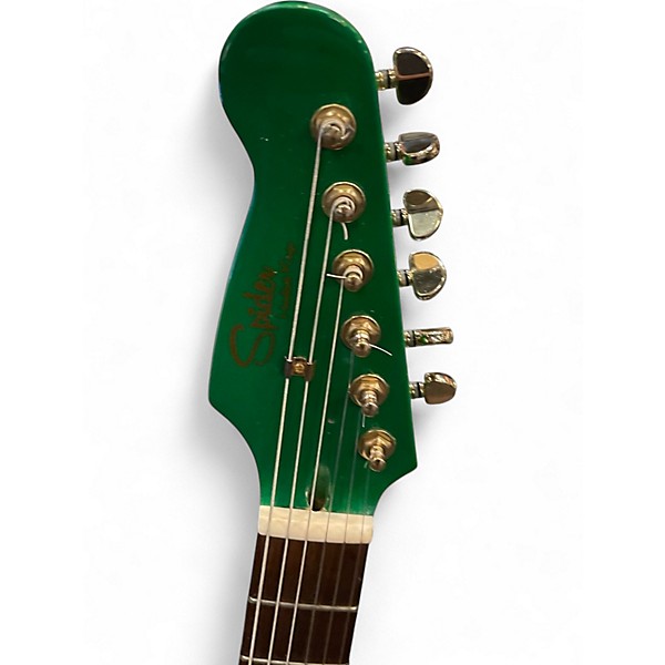 Used Spider HARDLUCK KINGS Green Solid Body Electric Guitar