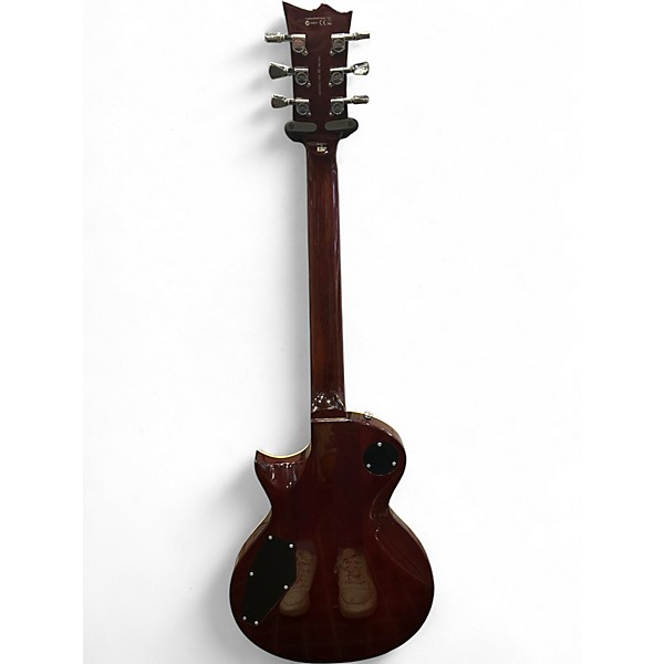 Used ESP LTD EC256FM Dark Brown Sunburst Solid Body Electric Guitar