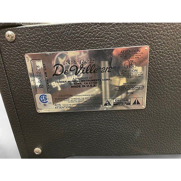 Used Fender DEVILLE HOT ROD 180W 2X12 Tube Guitar Combo Amp