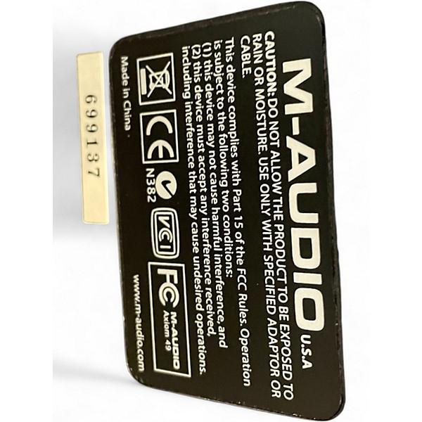 Used M-Audio Axiom 49 Key MIDI Controller