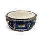Used Pork Pie 13X5.5 Little Squealer Snare blue sparkle Drum