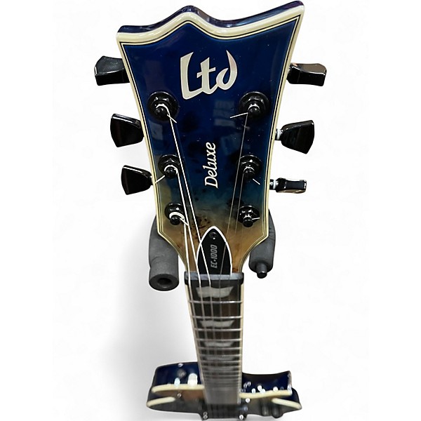 Used ESP LTD EC1000 BLUE NATURAL FADE Solid Body Electric Guitar