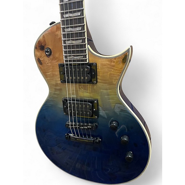 Used ESP LTD EC1000 BLUE NATURAL FADE Solid Body Electric Guitar
