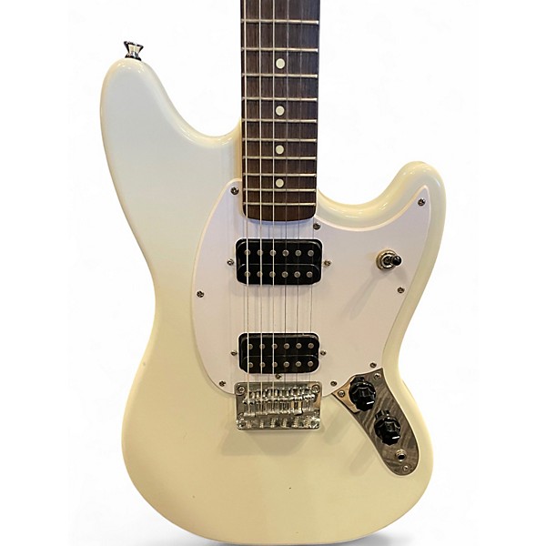Used Squier Bullet Mustang HH WHITE Solid Body Electric Guitar