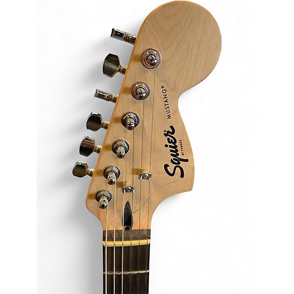 Used Squier Bullet Mustang HH WHITE Solid Body Electric Guitar