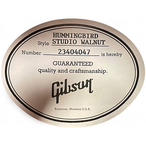 Used Gibson Hummingbird Studio Walnut Acoustic Guitar