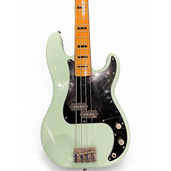Used Squier Classic Vibe 1970S Precision Bass Surf Green Electric Bass Guitar