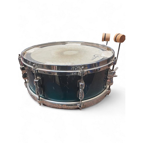 Used TAMA 14X5.5 Superstar Snare Ocean Fade Drum
