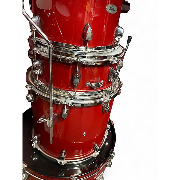 Used SPL 5 Piece UNITY 2 Candy Apple Red Drum Kit
