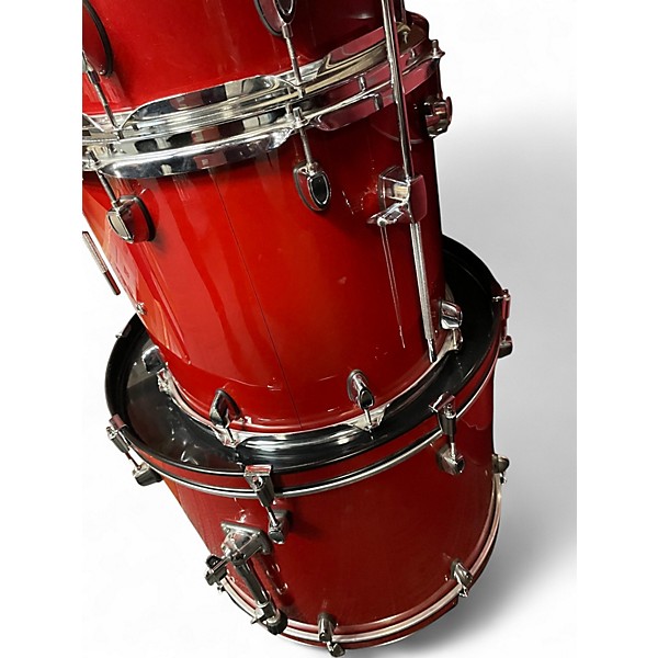 Used SPL 5 Piece UNITY 2 Candy Apple Red Drum Kit