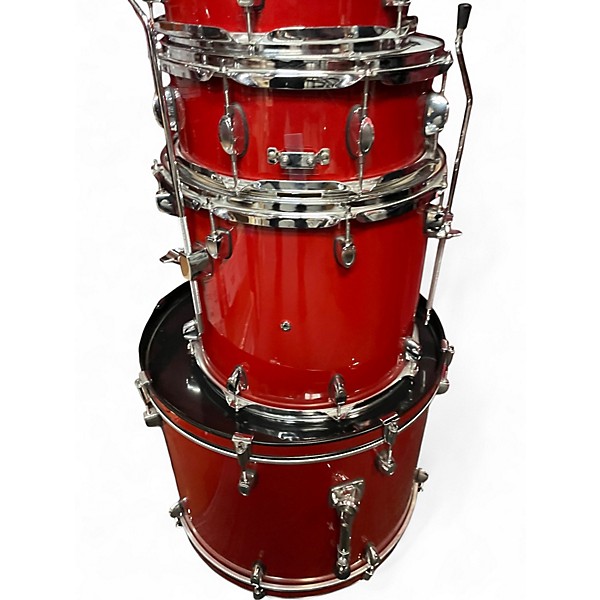Used SPL 5 Piece UNITY 2 Candy Apple Red Drum Kit