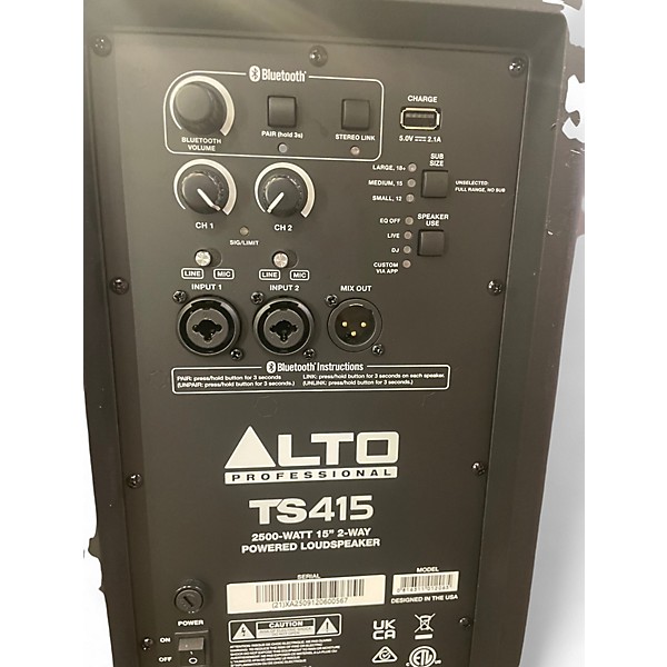 Used Alto TS415 Powered Speaker