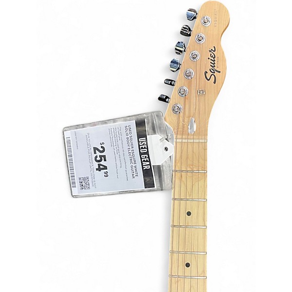 Used Squier ESQUIRE WHITE Solid Body Electric Guitar