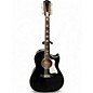 Used Taylor 657ce DOCE DOBLE Black and White 12 String Acoustic Electric Guitar thumbnail