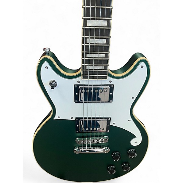 Used D'Angelico Premier Brighton Green Solid Body Electric Guitar