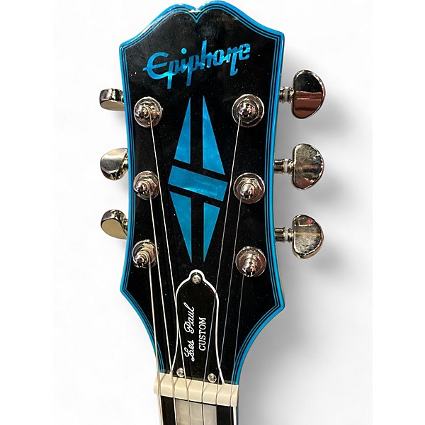 Used Epiphone Les Paul Custom indigo burst Solid Body Electric Guitar