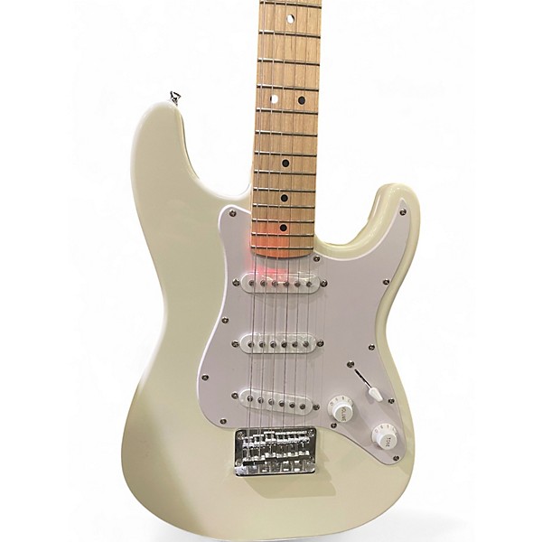 Used Squier FSR MINI STRATOCASTER Olympic White Solid Body Electric Guitar