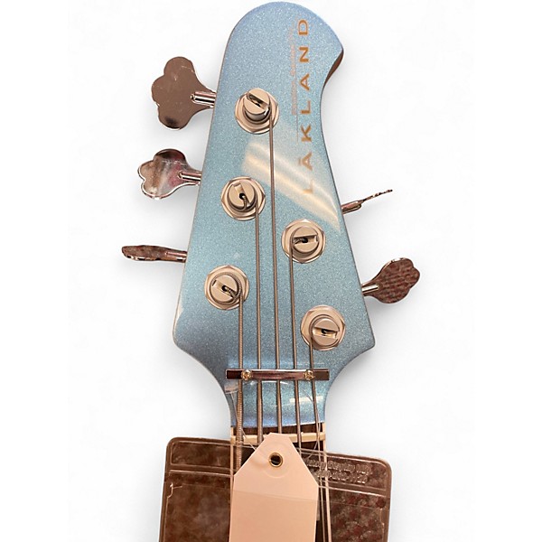 Used Lakland 55-60 Skyline Custom 5 String Lake Placid Blue Electric Bass Guitar