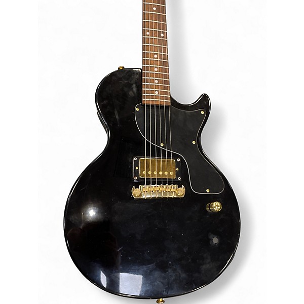 Used Epiphone Les Paul Junior Black and Gold Solid Body Electric Guitar