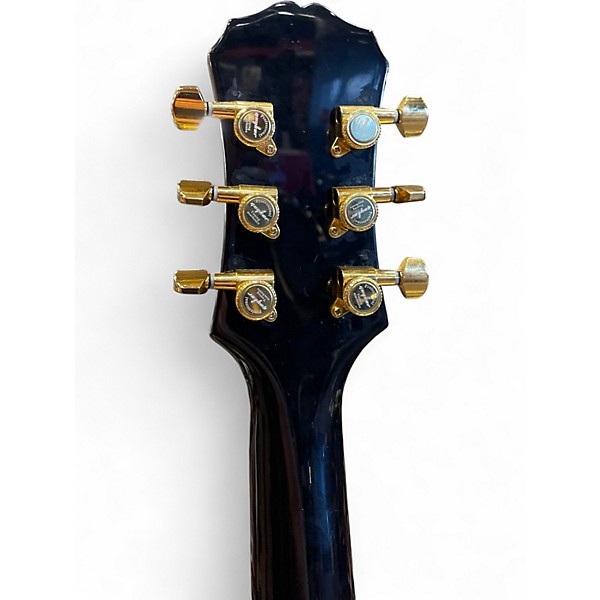 Used Epiphone Les Paul Junior Black and Gold Solid Body Electric Guitar