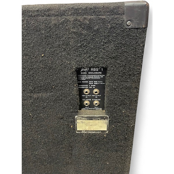 Used Peavey RBS1 Bass Enclosure Bass Cabinet