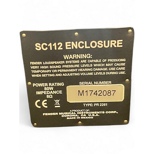 Used Fender Super Champ 112 1x12 Guitar Cabinet