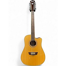 Used Washburn WD10SCE12 Antique Natural 12 String Acoustic Electric Guitar