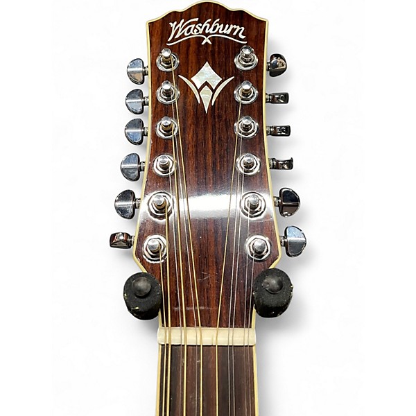 Used Washburn WD10SCE12 Antique Natural 12 String Acoustic Electric Guitar